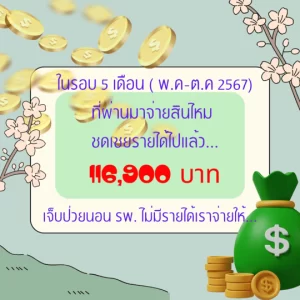 เงินชดเชยรายได้ เงินชดเชยการนอนโรงพยาบาล ประกันชดเชยรายได้ ชดเชยรายได้ ประกันสุขภาพ นอนโรงพยาบาล ประกันชีวิต ประกันภัย