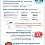 copaymant ประกันสุขภาพ ลูกค้ามีส่วนร่วมจ่าย 30% ถึง 50% เมื่อเข้าเงือนไข โรคร้ายแรง การผ่าตัดใหญ่ โรคมะเร็ง
